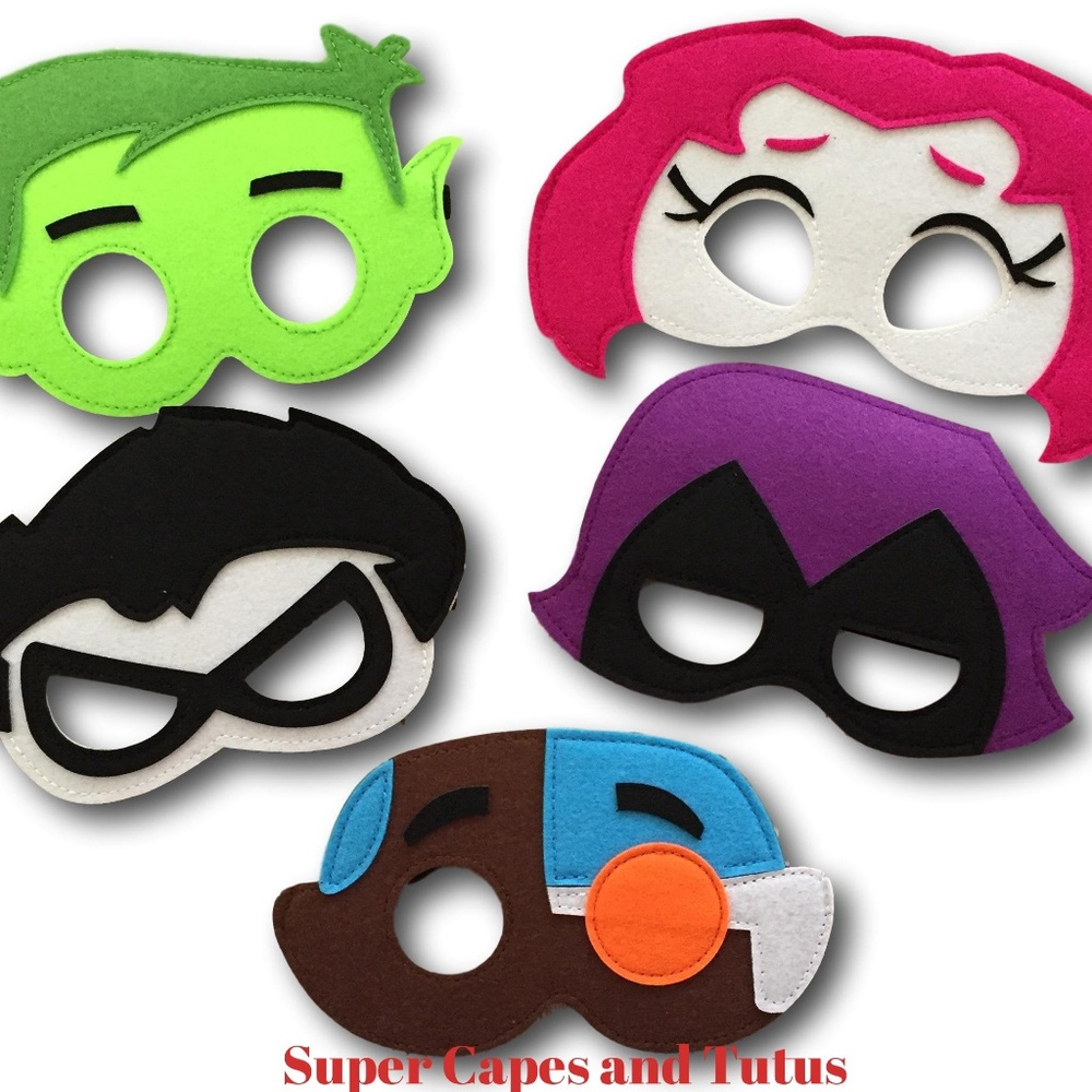 2 Teen Titians Go Inspired Mask
